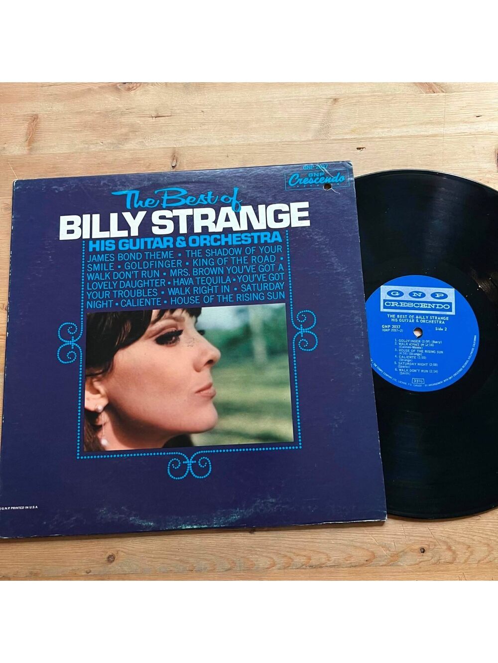 Billy Strange his Guitar & Orchestra - The Best of Billy Strange 33rpm VG+ VR26